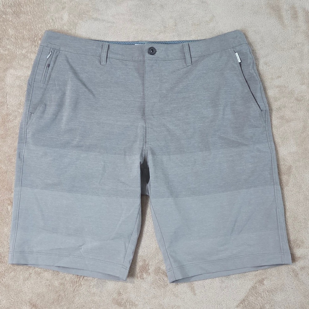 7 Diamonds Performance Shorts Mens 36 Gray Golf Casual Stretch Pockets EUC